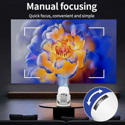 Experience the Future of Home Entertainment with the YDH-HY300Mini: A Compact 4K Mini Projector with 500 Lumens and WiFi Connectivity for Stunning Indoor Screen Projection